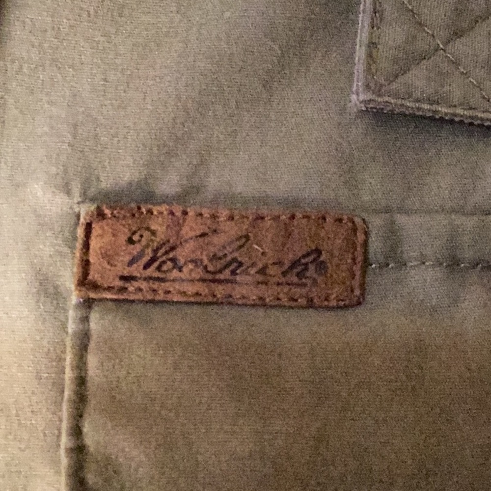 Men’s Woolrich Button Up Teton Short-Sleeve Shirt (XL) Army green. - Picture 2 of 7